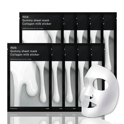 Abib Gummy Sheet Mask Collagen Milk Sticker
