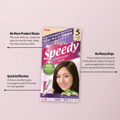 Hoyu Bigen Speedy Conditioning Color No.5 Deep Chestnut