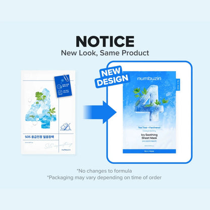 Numbuzin No.4 Icy Soothing Sheet Mask